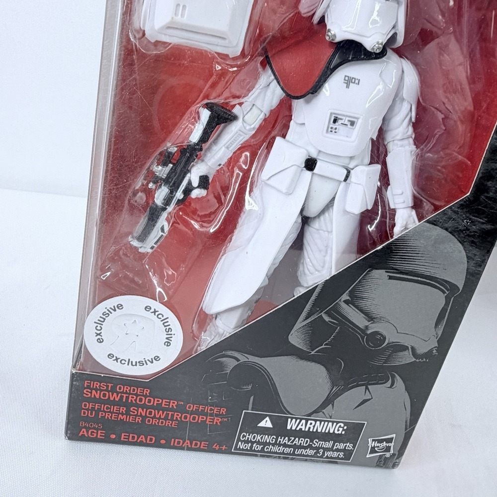 Star Wars Black First Order Snowtrooper Officer 6" Figure TRU Exclusive Hasbro - Picture 2 of 4